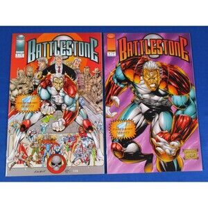 Battlestone 1 Image Comics 1994 Rob Liefeld Variant Covers NM